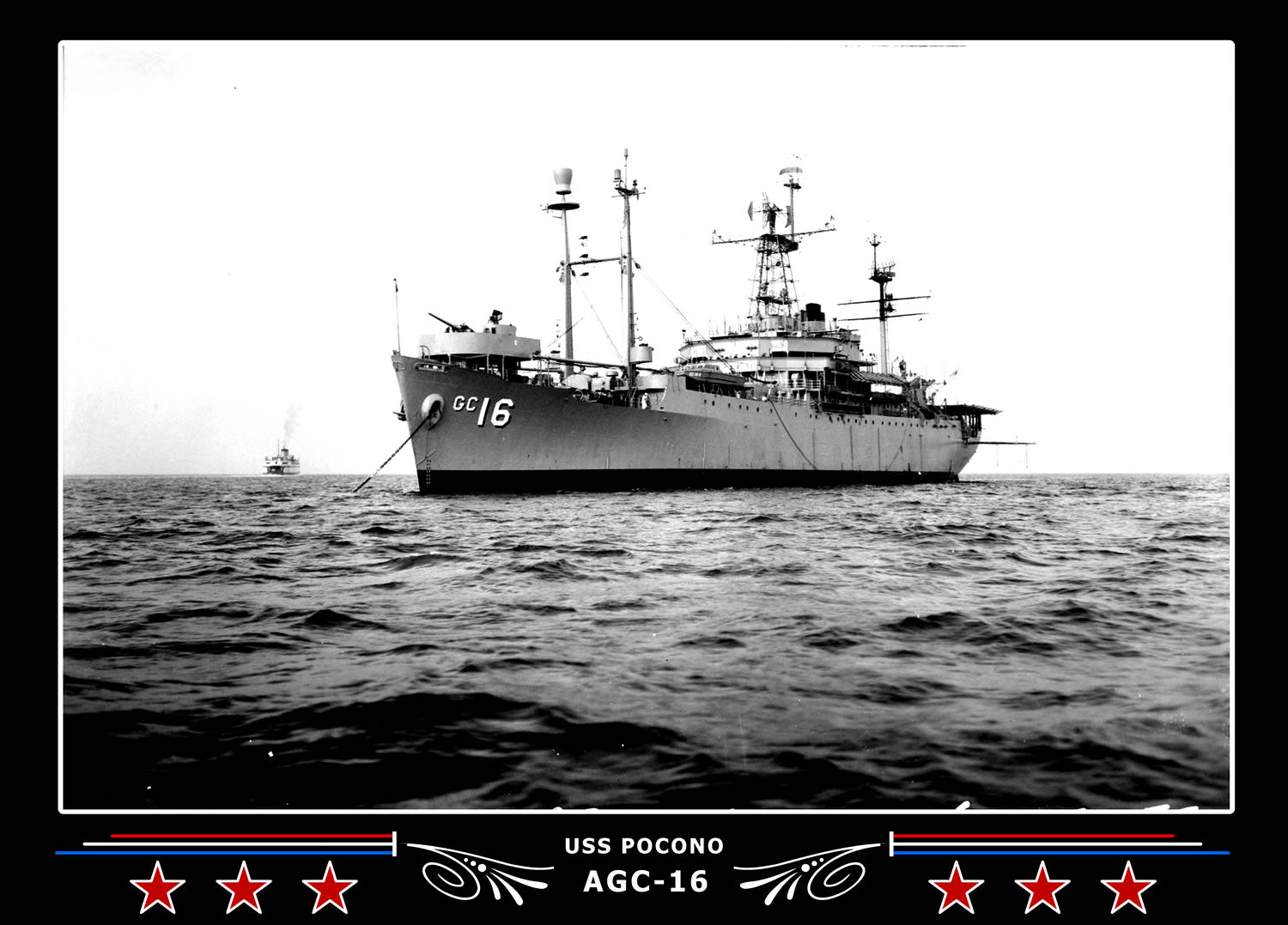 USS Pocono AGC16 Canvas Photo Print
