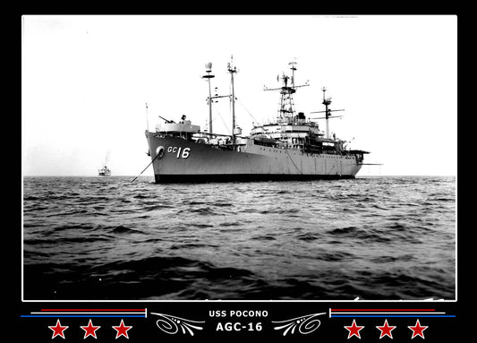 USS Pocono AGC16 Canvas Photo Print