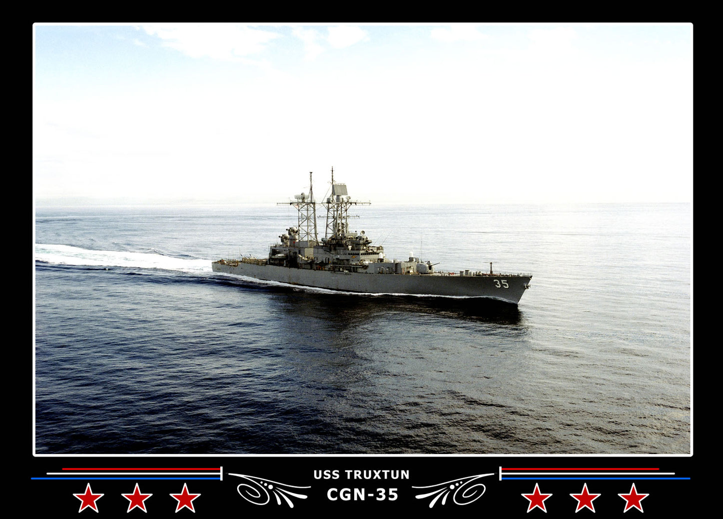 USS Truxtun CGN-35 Canvas Photo Print
