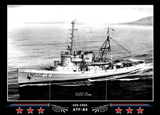 USS Cree ATF-84 Canvas Photo Print