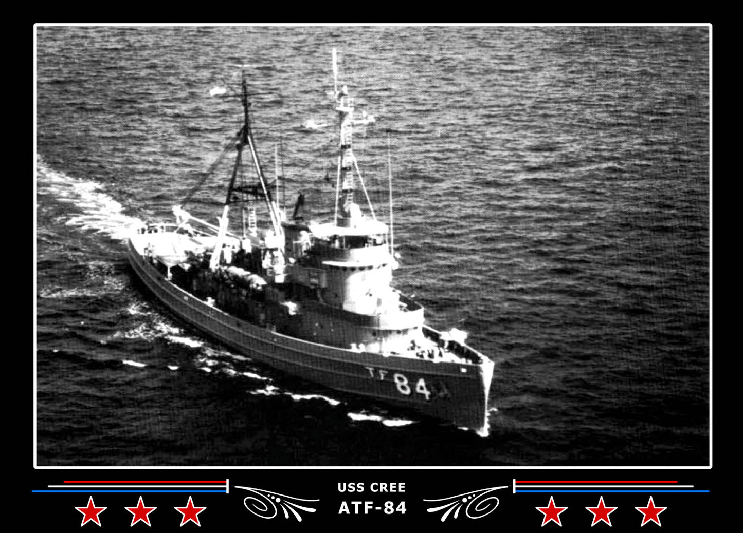 USS Cree ATF-84 Canvas Photo Print
