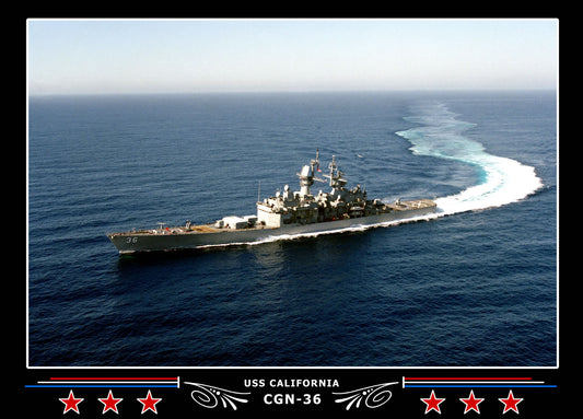 USS California CGN-36 Canvas Photo Print