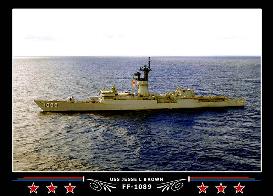 USS Jesse L Brown FF-1089 Canvas Photo Print