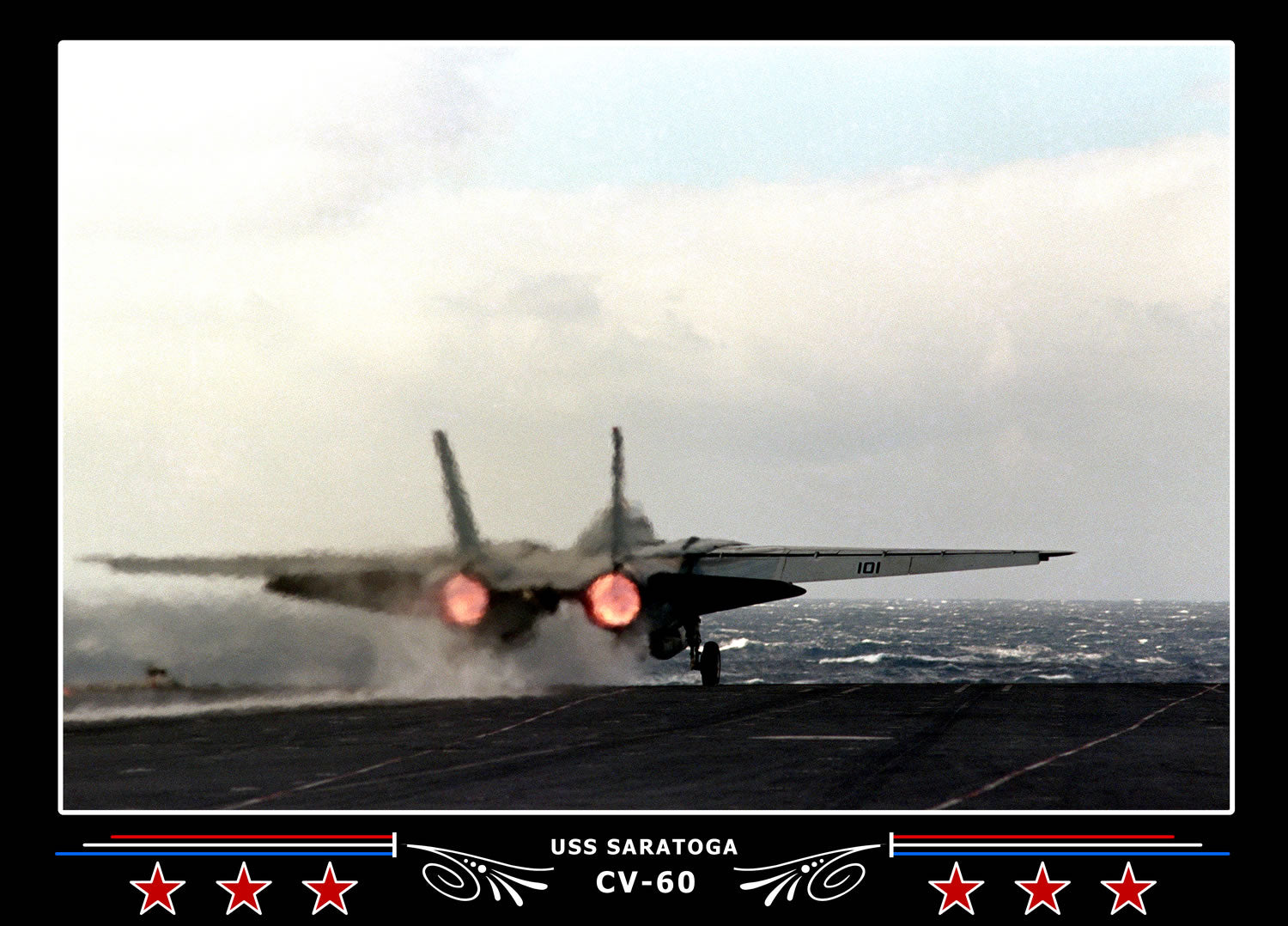 USS Saratoga CV-60 Canvas Photo Print