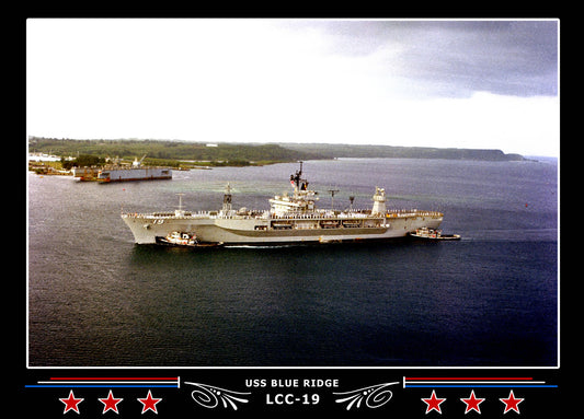 USS Blue Ridge LCC19 Canvas Photo Print