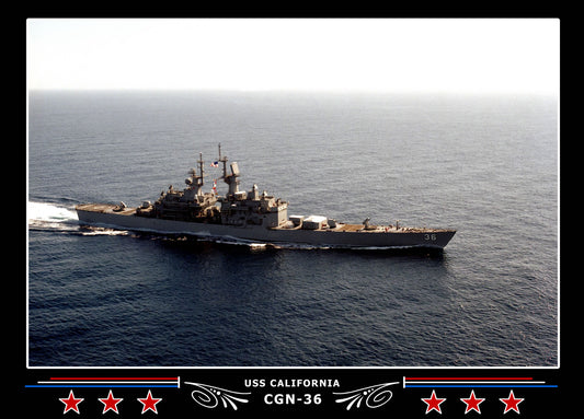 USS California CGN-36 Canvas Photo Print