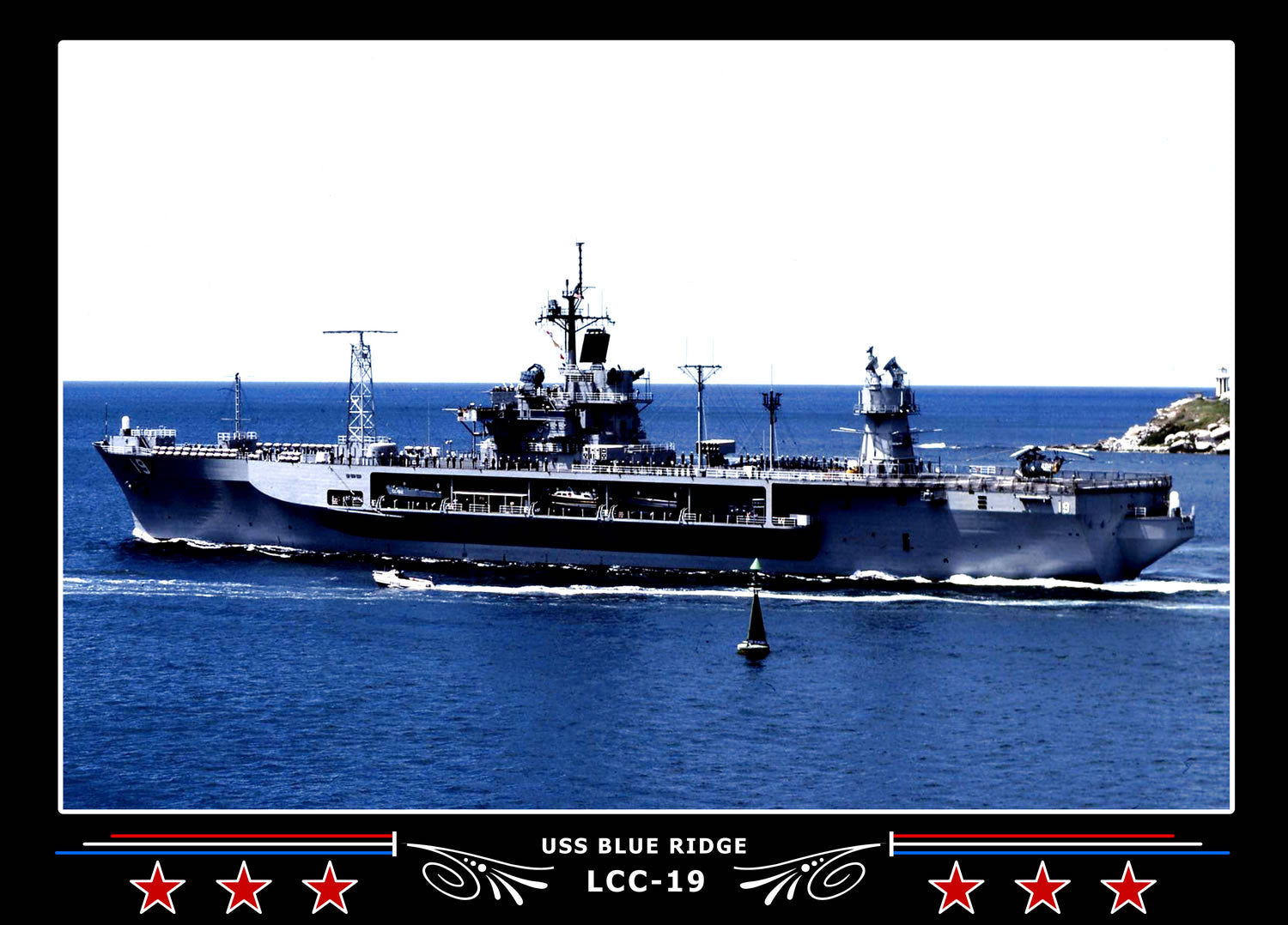 USS Blue Ridge LCC19 Canvas Photo Print