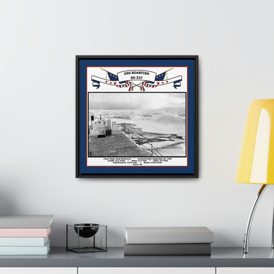 USS Boarfish SS-327 Navy Floating Frame Photo Desk View