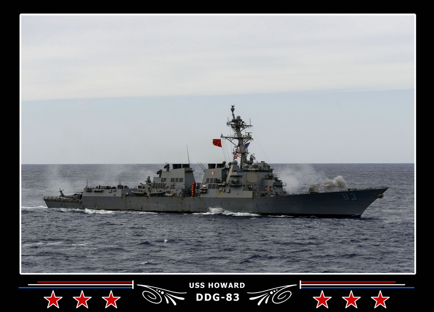 USS Howard DDG-83 Canvas Photo Print