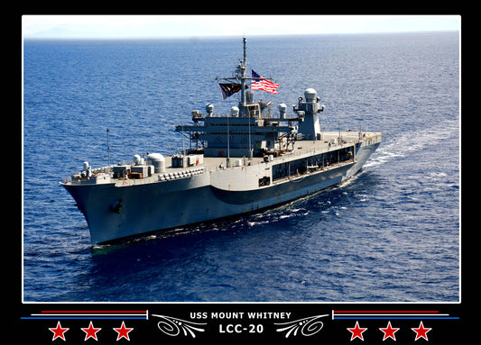 USS Mount Whitney LCC20 Canvas Photo Print