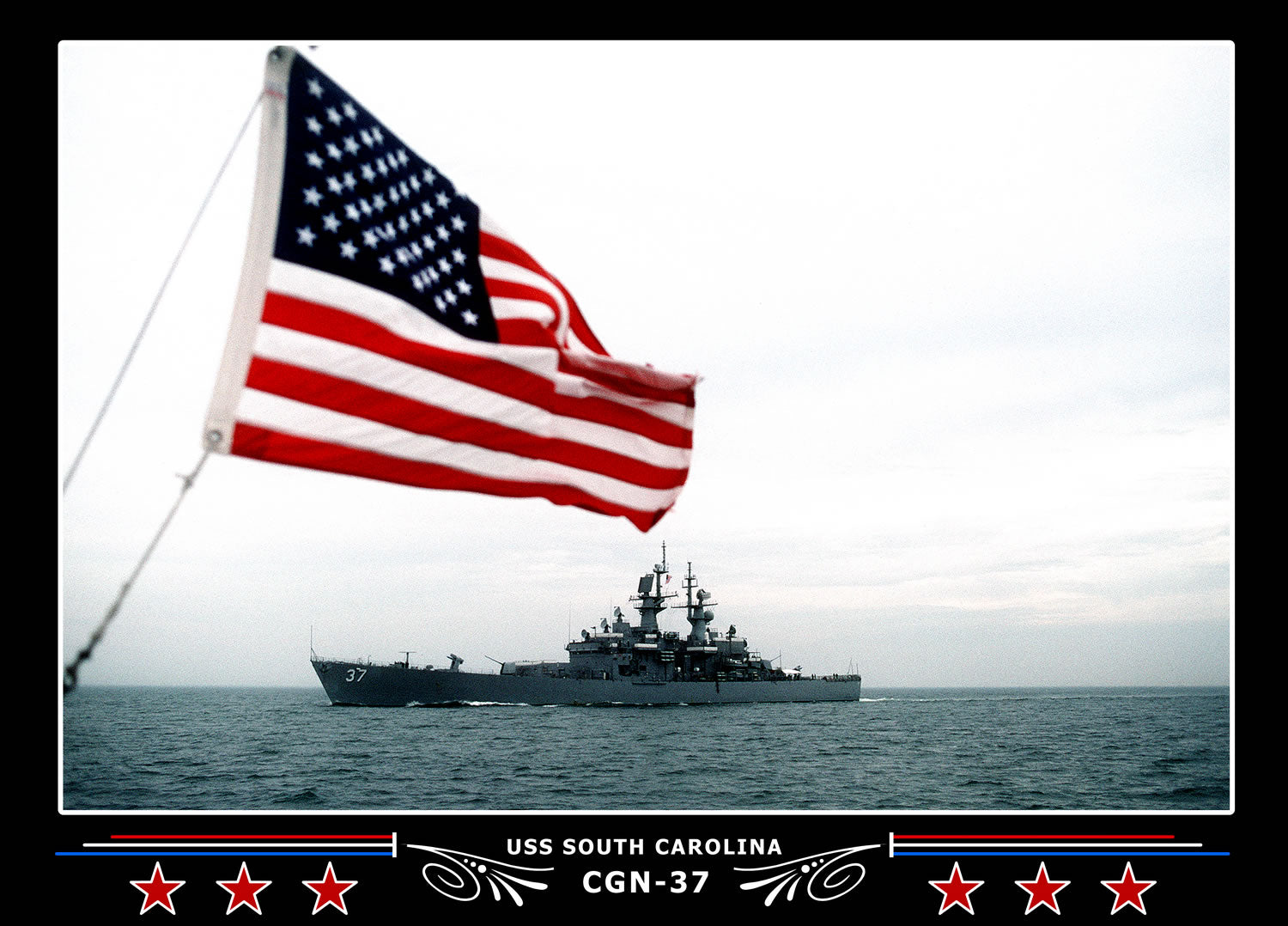 USS South Carolina CGN-37 Canvas Photo Print