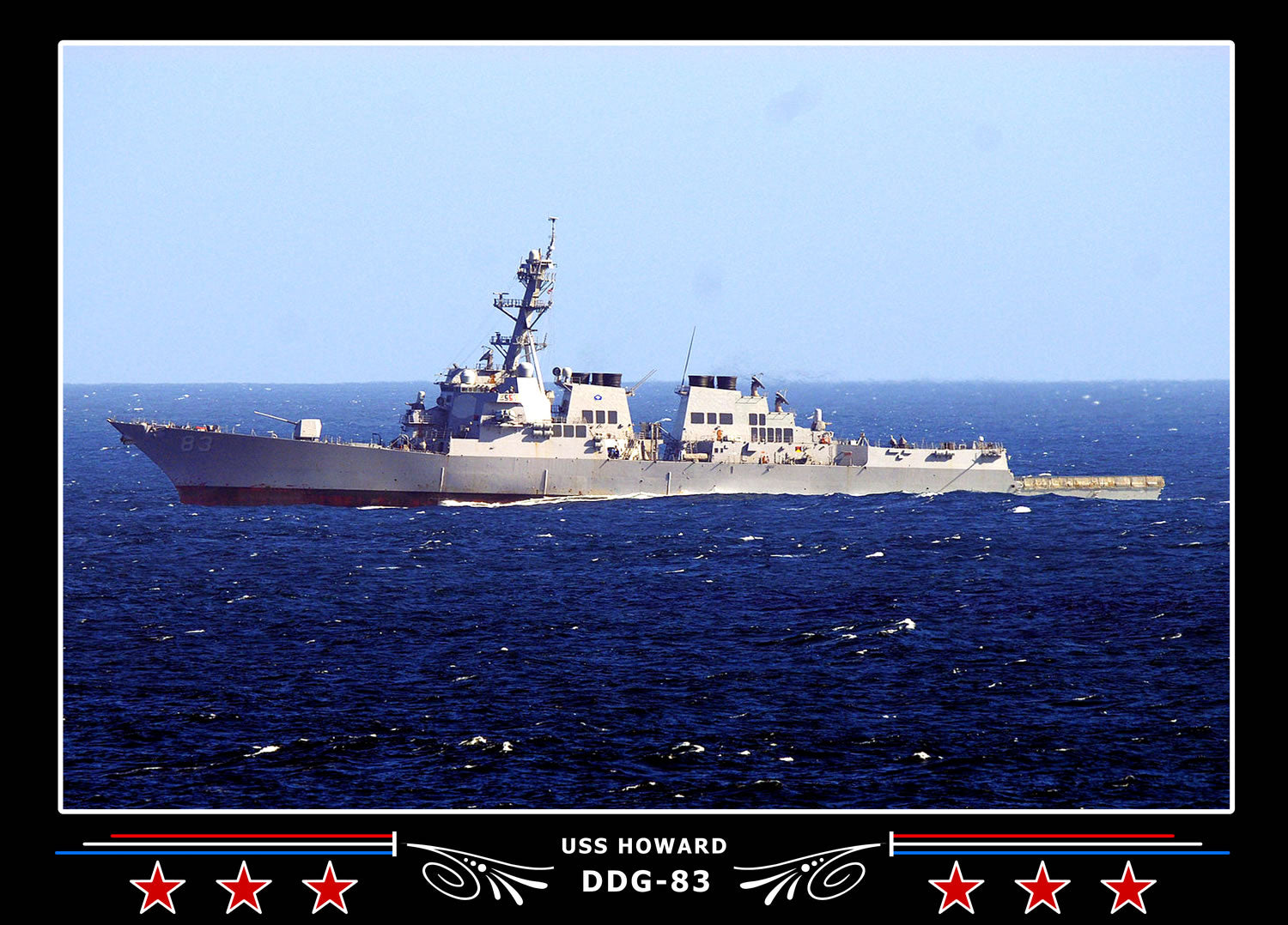 USS Howard DDG-83 Canvas Photo Print