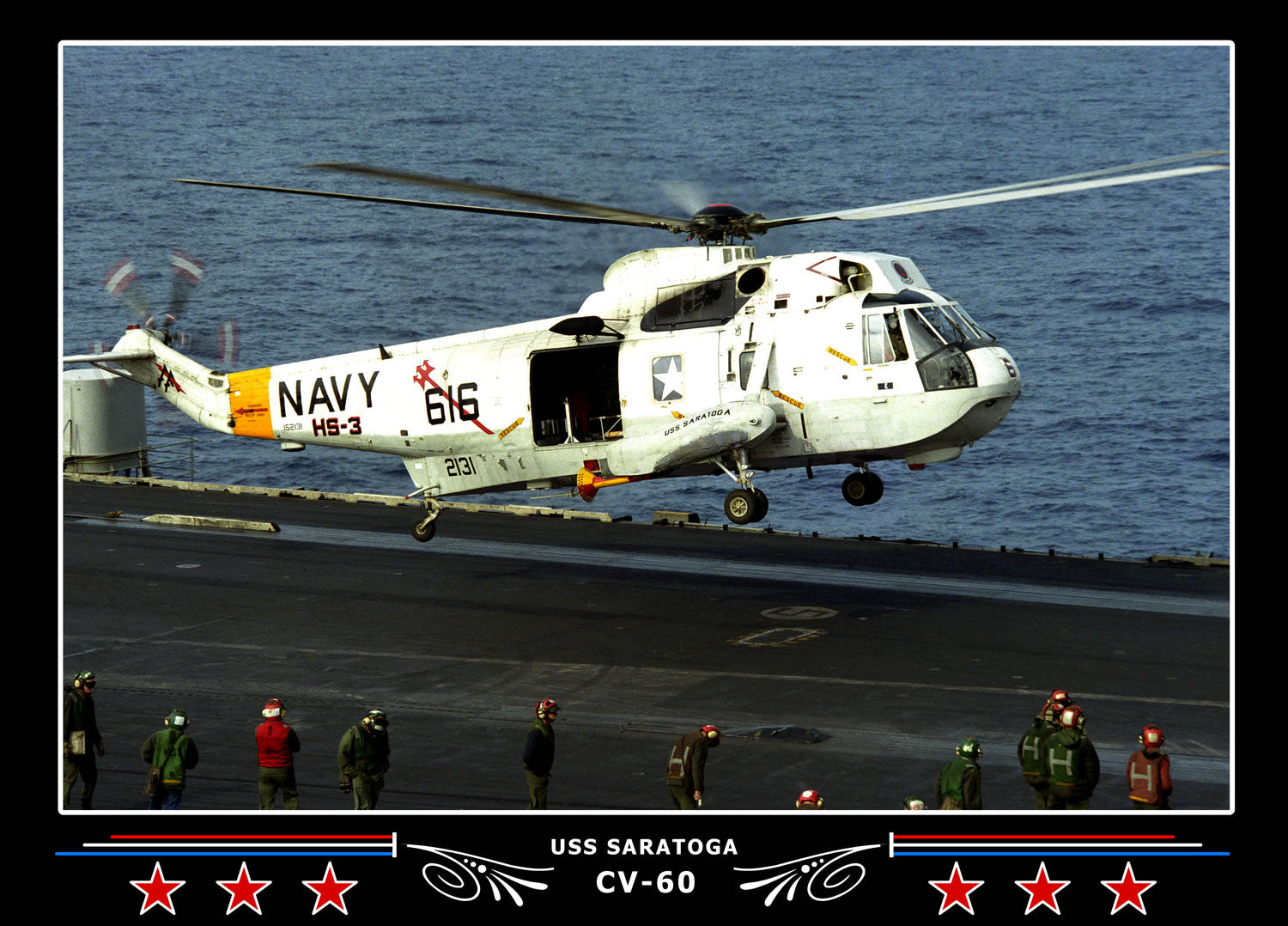 USS Saratoga CV-60 Canvas Photo Print