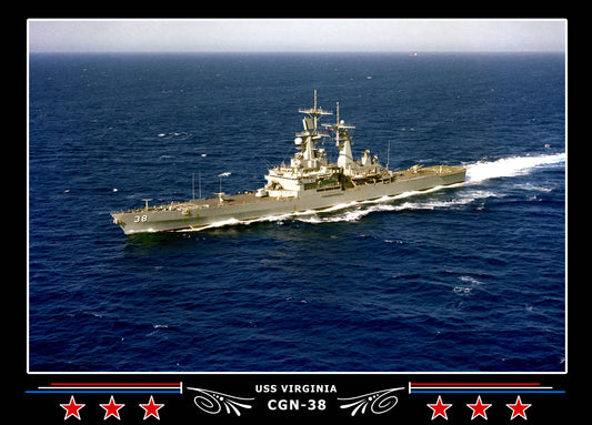 USS Virginia CGN-38 Canvas Photo Print