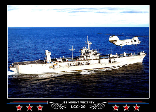 USS Mount Whitney LCC20 Canvas Photo Print