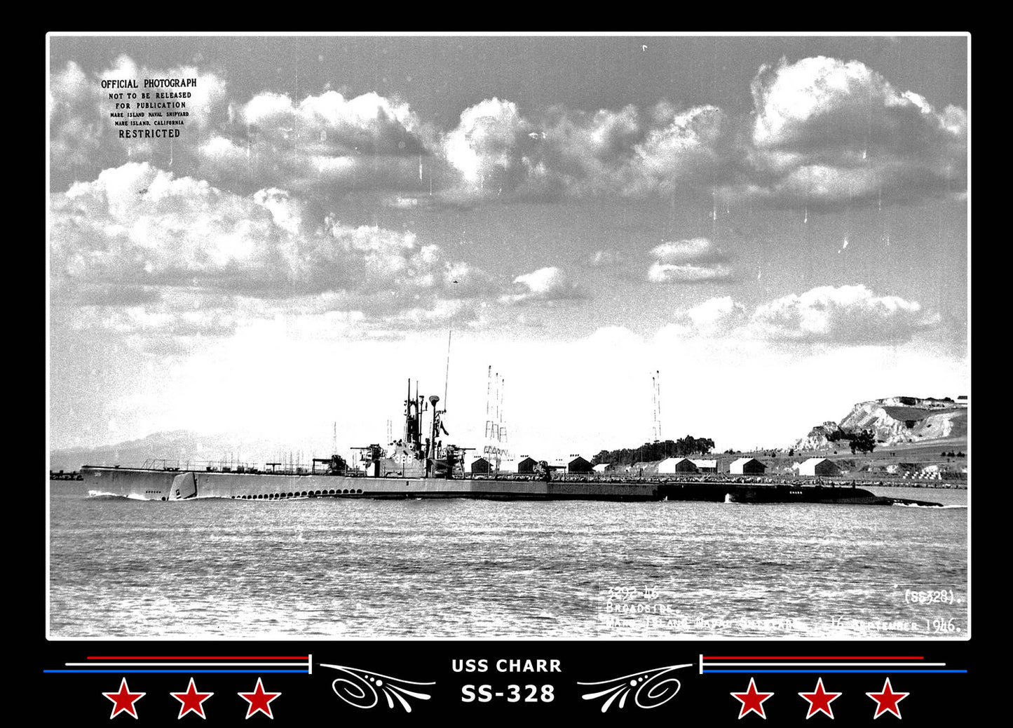 USS Charr SS-328 Canvas Photo Print