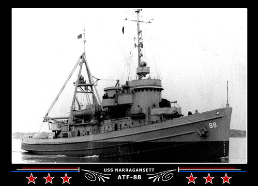 USS Narragansett ATF-88 Canvas Photo Print