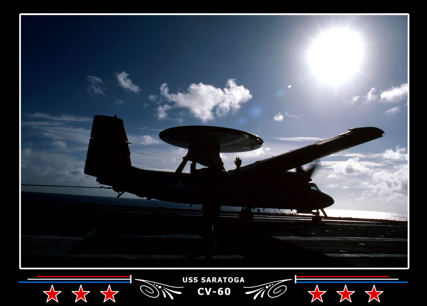 USS Saratoga CV-60 Canvas Photo Print