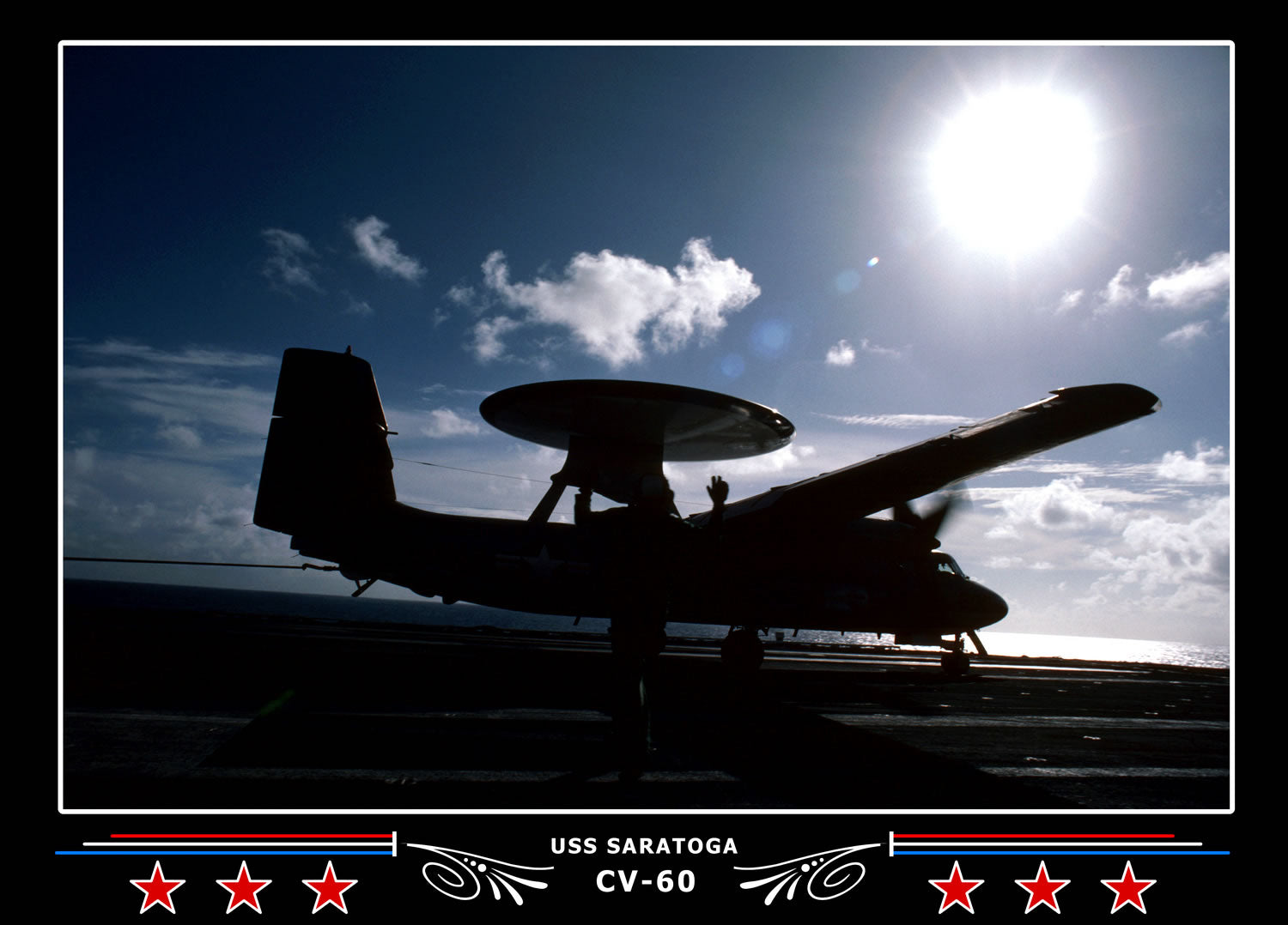 USS Saratoga CV-60 Canvas Photo Print