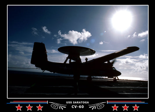 USS Saratoga CV-60 Canvas Photo Print