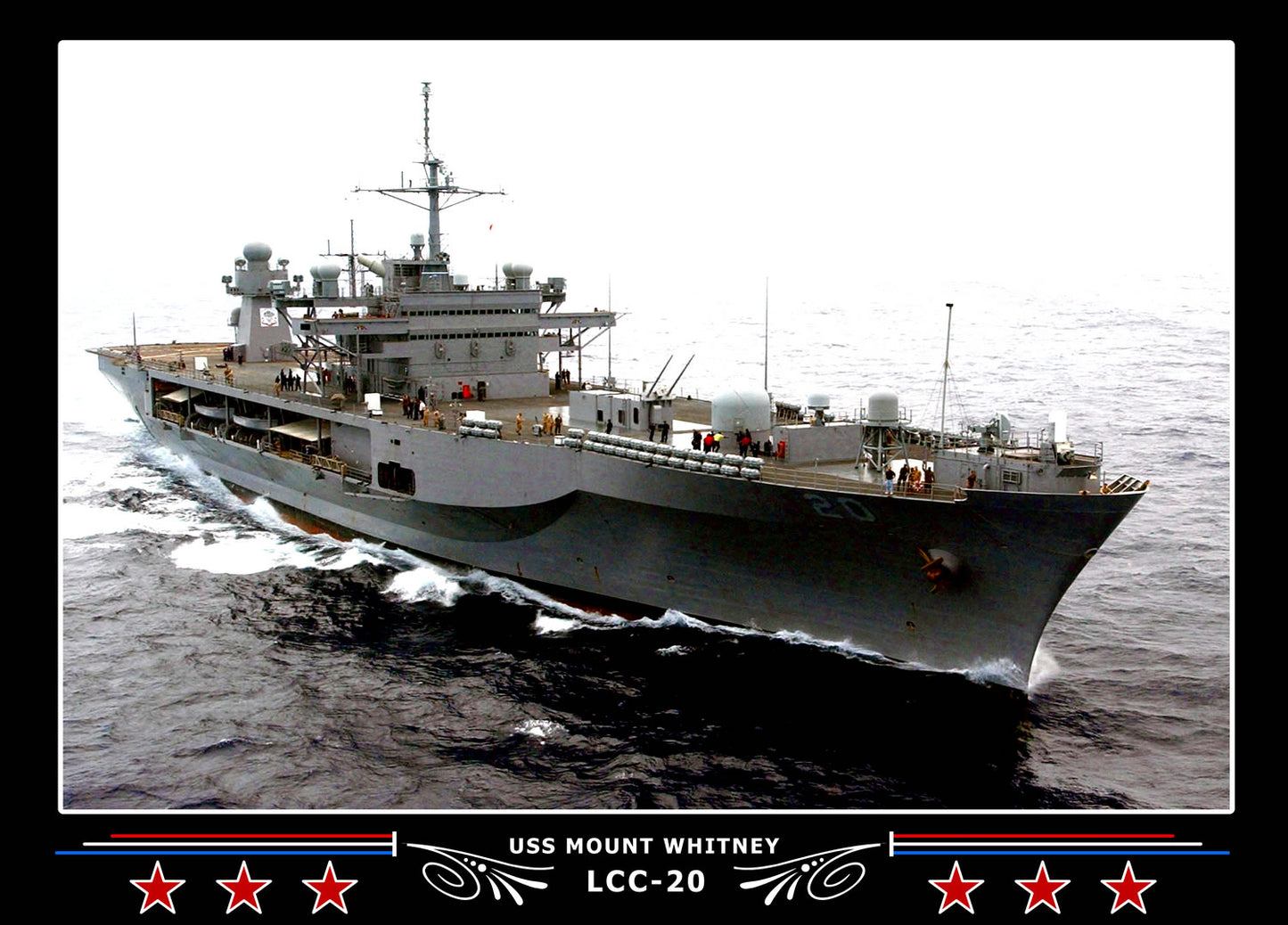 USS Mount Whitney LCC20 Canvas Photo Print