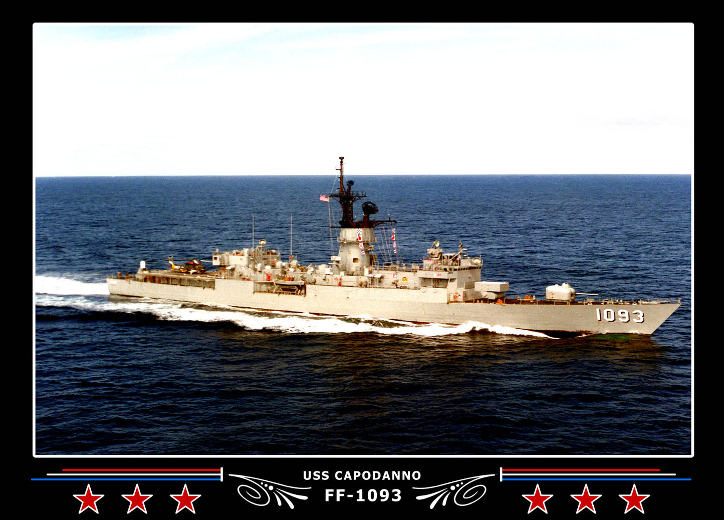 USS Capodanno FF-1093 Canvas Photo Print