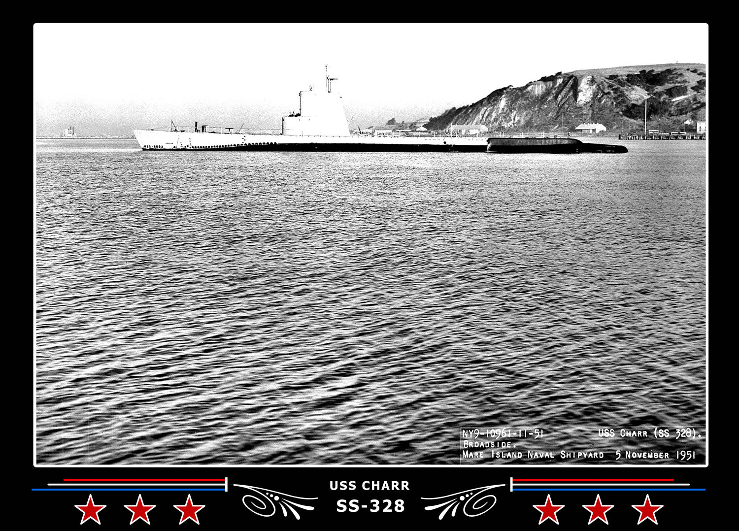 USS Charr SS-328 Canvas Photo Print