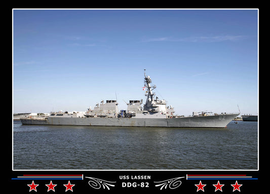 USS Lassen DDG-82 Canvas Photo Print