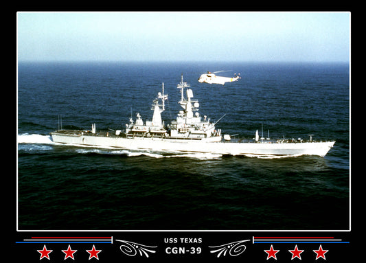 USS Texas CGN-39 Canvas Photo Print