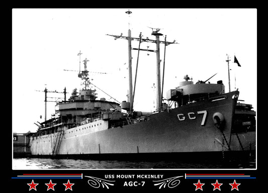 USS Mount Mckinley AGC7 Canvas Photo Print