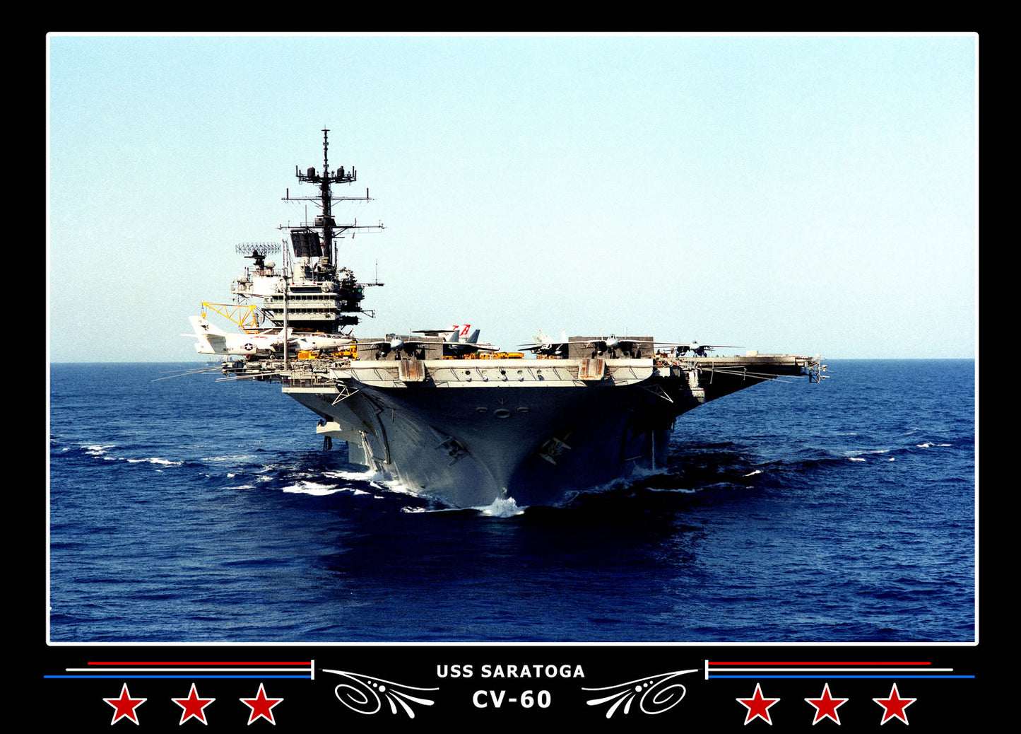 USS Saratoga CV-60 Canvas Photo Print