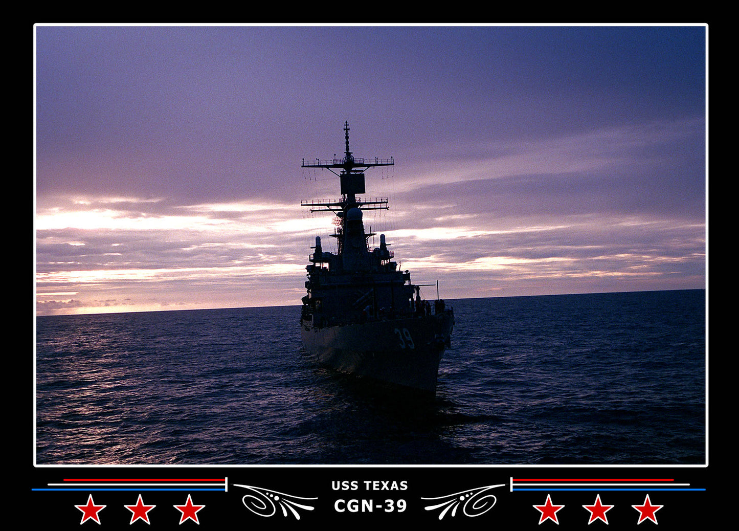 USS Texas CGN-39 Canvas Photo Print