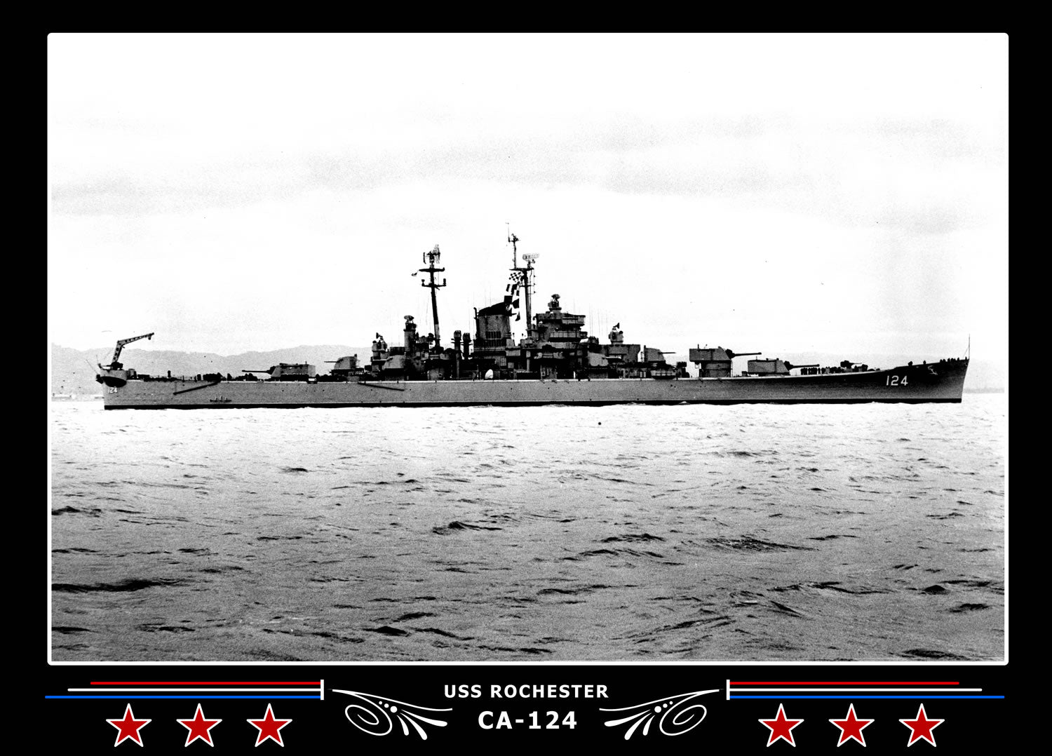USS Rochester CA-124 Canvas Photo Print