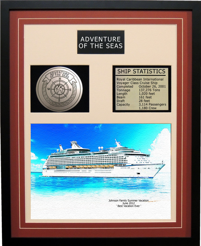 Adventure of the Seas - Framed Cruise Ship Art Print