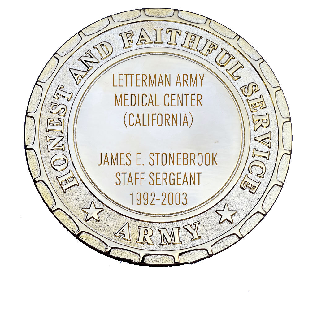 Army Plaque - Letterman Army Medical Center