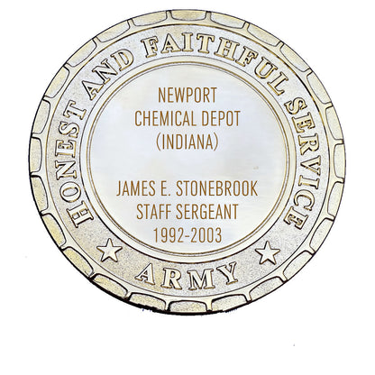 Army Plaque - Newport Chemical Depot