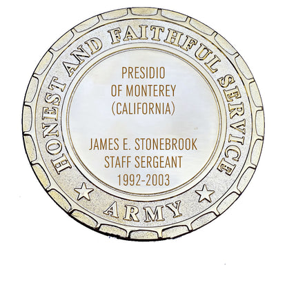 Army Plaque - Presidio Of Monterey