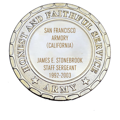 Army Plaque - San Francisco Armory