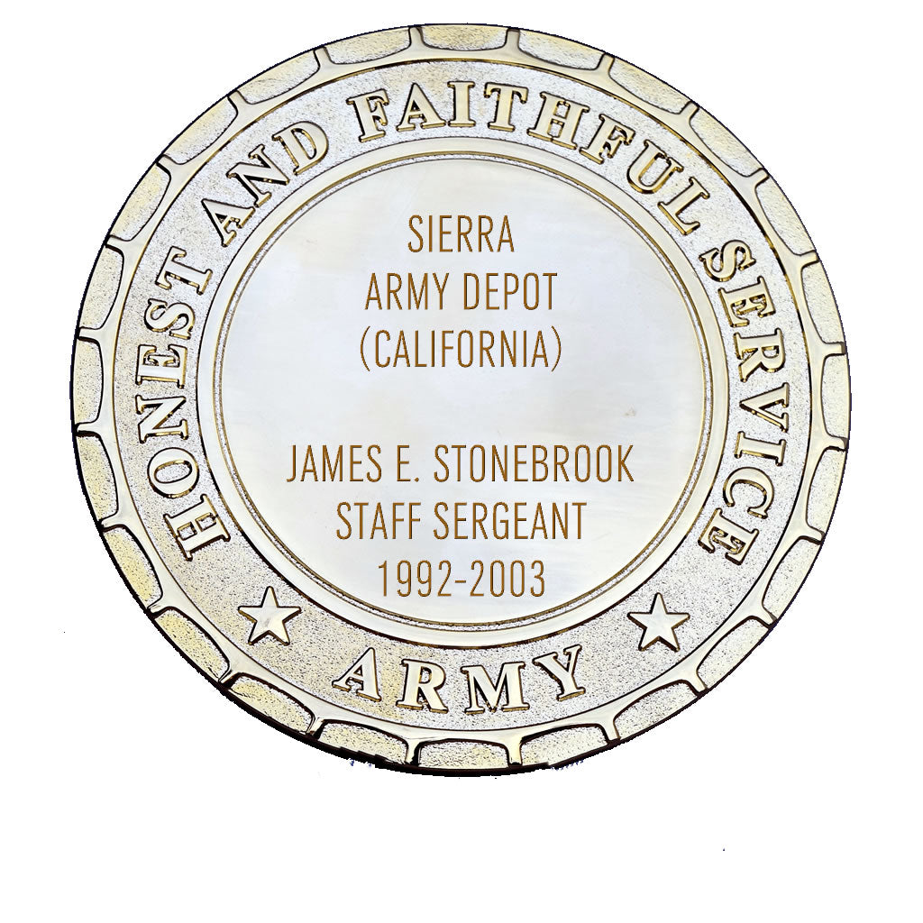 Army Plaque - Sierra Army Depot
