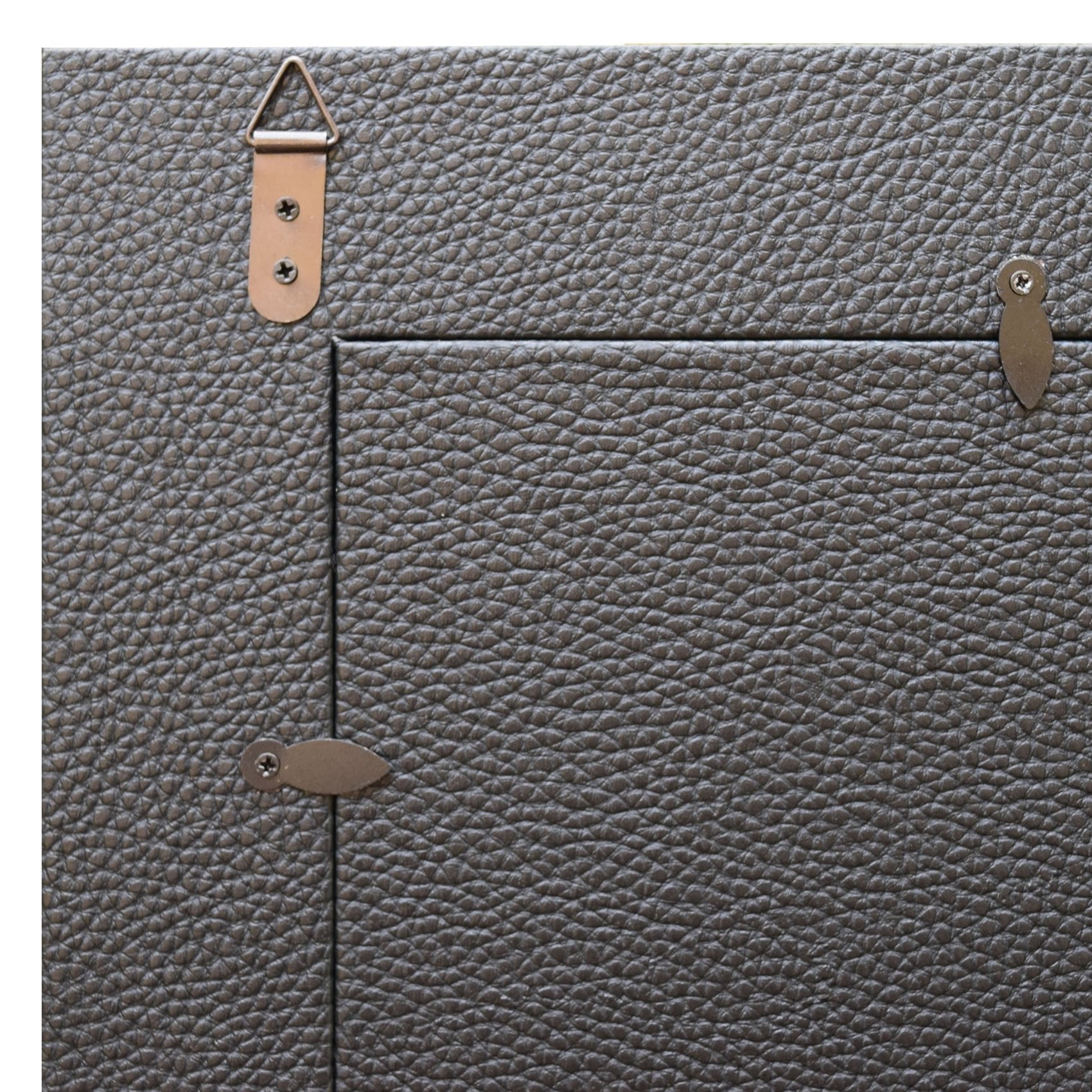 Picture and Photo Frame Synthetic Leather 16 x 20 - Black -  Back Corner View