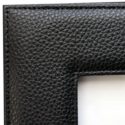 Picture and Photo Frame Synthetic Leather 16 x 20 - Black - Corner View