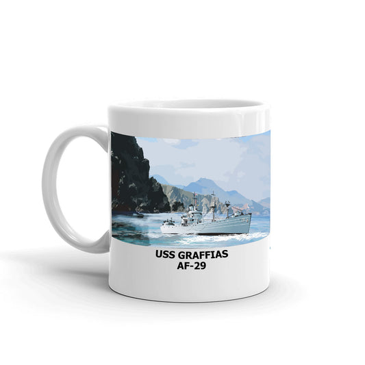 USS Graffias AF-29 Coffee Cup Mug Left Handle