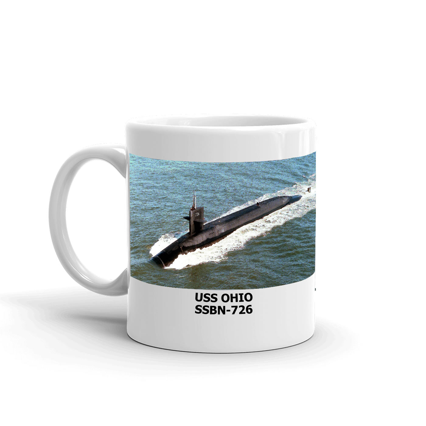 USS Ohio SSBN-726 Coffee Cup Mug Left Handle