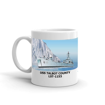 USS Talbot County LST-1153 Coffee Cup Mug Left Handle