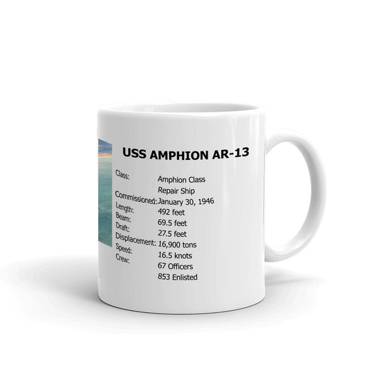 USS Amphion AR-13 Coffee Cup Mug Right Handle