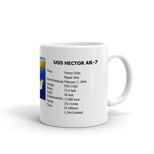 USS Hector AR-7 Coffee Cup Mug Right Handle