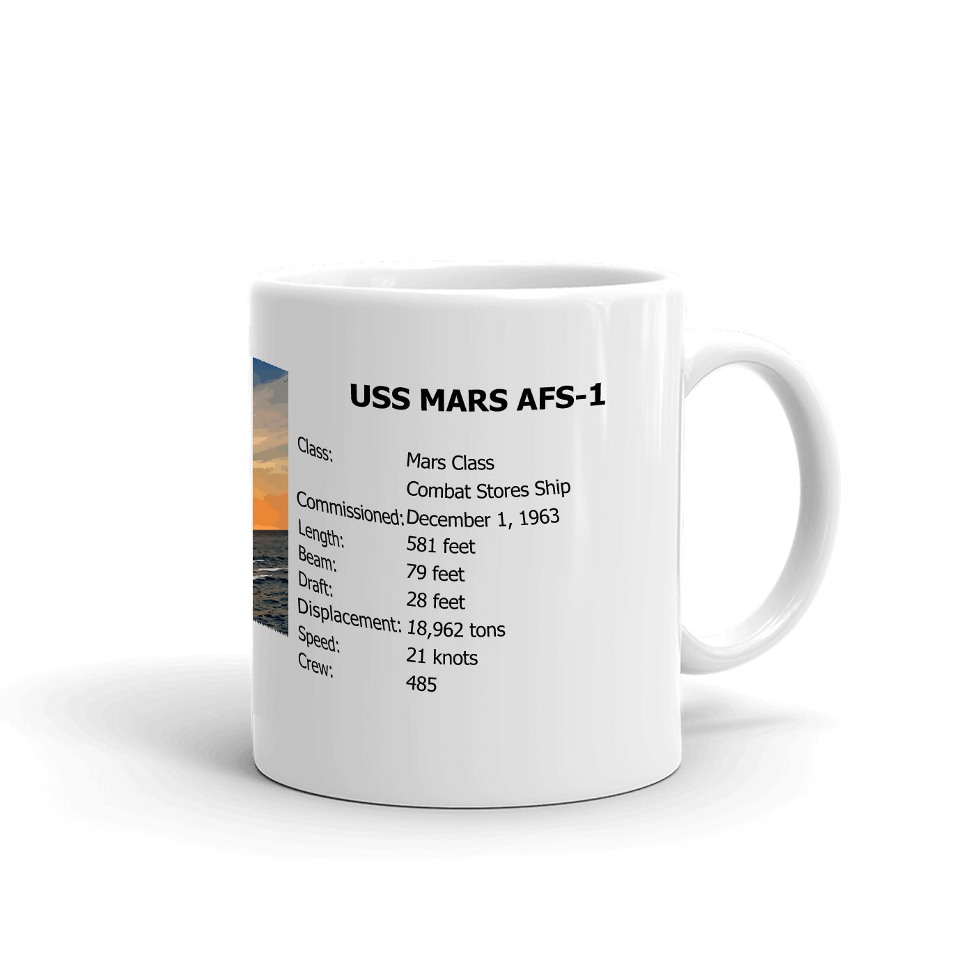 USS Mars AFS-1 Coffee Cup Mug