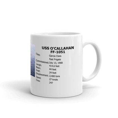 USS O'Callahan FF-1051 Coffee Cup Mug Right Handle