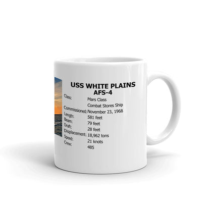 USS White Plains AFS-4 Coffee Cup Mug