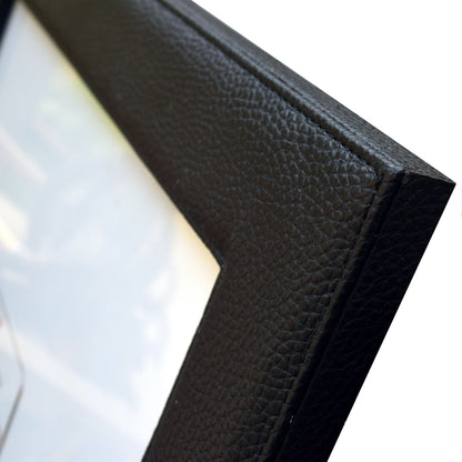 Picture and Photo Frame Synthetic Leather 16 x 20 - Black - Side View